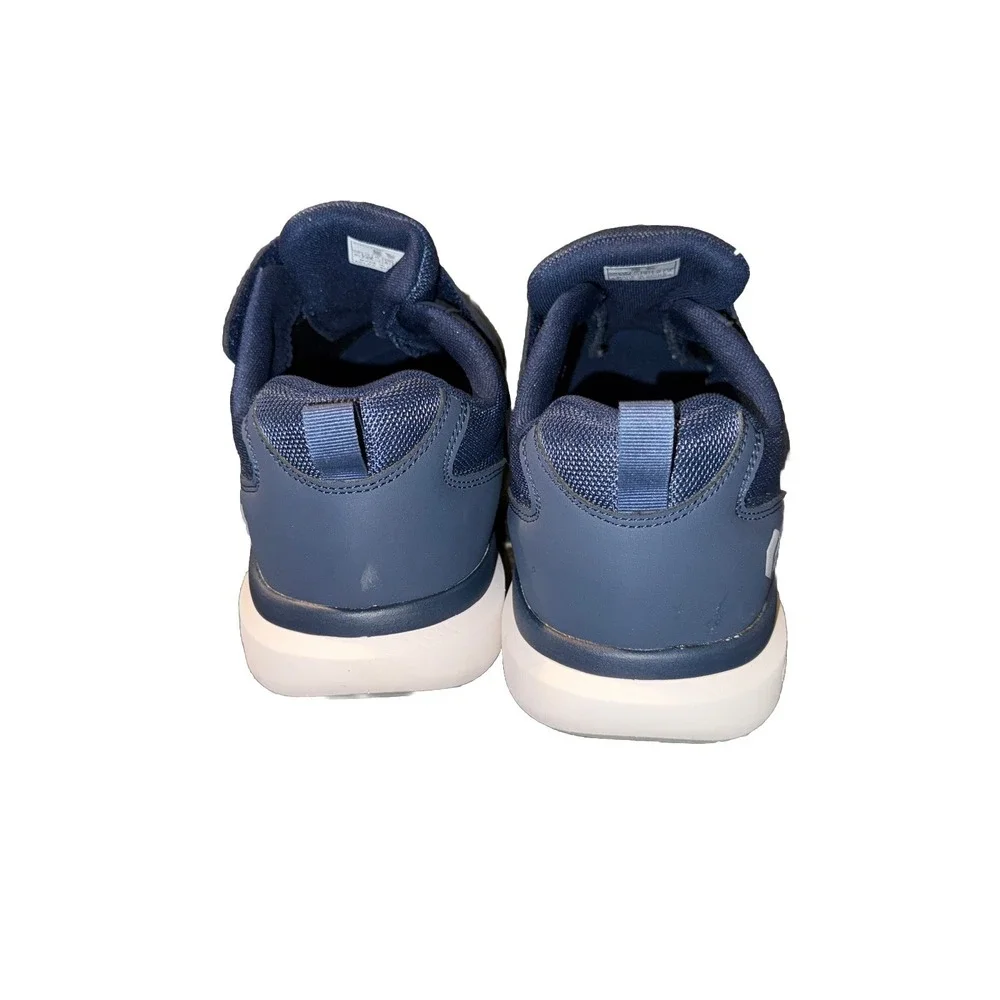 Fitville Mens Blue Easytop Duo Strap V4 Size 12.5 Pain Relief Shoes